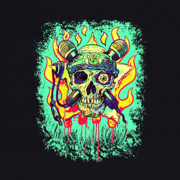 OLD SKOOL Skull ROCK by Mudge